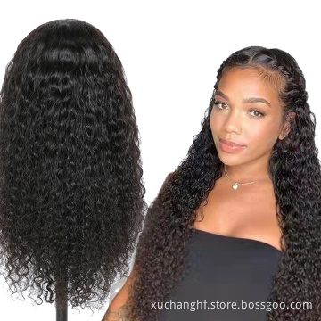 Water Wave Peruvian Hair Wig, Cabelo Humano Transparent Swiss Hd Lace Frontal Wig Human Hair wigs Peruvian Hair